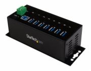 StarTech.com 7-Port USB 3.0 Hub - Metal Industrial USB-A Hub with ESD Protection & 350W Surge Protection - Din Rail, Wall or Desk Mountable - TAA Compliant USB Expander Hub (ST7300USBME) - Rozbočovač 
