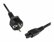 StarTech.com 2m (6ft) Laptop Power Cord, EU Schuko to C5, 2.5A 250V, 18AWG, Notebook / Laptop Replacement AC Cord, Printer/Power Brick Cord, Schuko CEE 7/7 to Clover Leaf IEC 60320 C5 - Laptop Charger