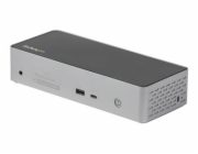 Startech USB-C Dock, 4K 60Hz Quad Monitor DisplayPort & HDMI, Universal USB C Docking Station with 100W Power Delivery Charging, USB Hub w/ 1x USB Type-C & 3x USB-A, Ethernet, Audio - Thunderbolt 3 Co