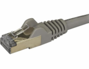 StarTech.com 1.5m CAT6A Ethernet Cable, 10 Gigabit Shielded Snagless RJ45 100W PoE Patch Cord, CAT 6A 10GbE STP Network Cable w/Strain Relief, Grey, Fluke Tested/UL Certified Wiring/TIA - Category 6A 