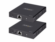 StarTech.com 4K HDMI Extender Over CAT5/CAT6 Cable, 4K 60Hz HDR Video Extender, Up to 230ft (70m), HDMI Over Ethernet Cable, S/PDIF Audio Out, HDMI Transmitter and Receiver Kit - Local Video Out, Powe