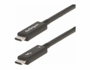 StarTech 6ft (2m) Active Thunderbolt 4 Cable, 40Gbps, 100W PD, 4K/8K, Intel Certified, Compatible w/Thunderbolt 3/USB 3.2/DisplayPort (A40G2MB-TB4-CABLE) - USB kabel - USB-C (M) do USB-C (M) - USB 3.2
