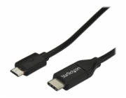 StarTech USB C to Micro USB Cable 2m 6ft - USB-C to Micro USB Charge Cable - USB 2.0 Type C to Micro B - Thunderbolt 3 Compatible (USB2CUB2M) - USB kabel - USB-C (M) do Micro USB typ B (M) - USB 2.0 -