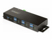 StarTech.com 7-Port Managed USB Hub with 7x USB-A, Heavy Duty with Metal Industrial Housing, ESD & Surge Protection, Wall/Desk/Din-Rail Mountable, USB 3.0/3.1/3.2 Gen 1 5Gbps - Rozbočovač - 6 x USB 3.