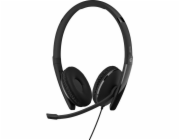 Epos EPOS ADAPT 160T ANC USB-C sluchátka headset s kabelem, hlavový most, kancelář/call centrum, USB typu C, černá