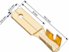 Konektor faston neizolovaný 6.3mm  1.0-2.5mm