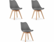 Leobert Židle MARK grafit x 3
