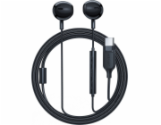 Acefast Sluchátka Sluchátka do uší Acefast L2 s USB-C konektorem, mikrofonem a dálkovým ovladačem 1,2 m - černá