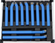 Silver Stříbrný soustružnický nůž 10x10mm v pouzdře 11 ks / stříbrný