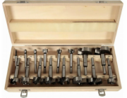 Silver Stříbrný vrták UZLOVAČE NA DŘEVO 6-54 mm / 16 ks.