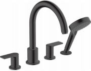 Hansgrohe Vernis Shape vanová baterie se 4 otvory, matná černá