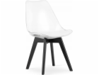 Leobert Židle MARK - průhledné / černé nohy x 1