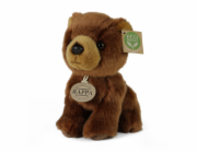 Rappa Plyšový medvěd hnědý 18 cm ECO-FRIENDLY