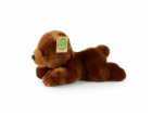 Rappa Plyšový medvěd hnědý ležící 20 cm ECO-FRIENDLY