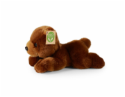 Rappa Plyšový medvěd hnědý ležící 20 cm ECO-FRIENDLY
