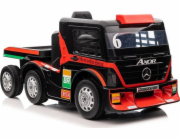 Lean Cars Mercedes auto na baterie + návěs XMX622B červený LCD