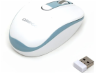 OMEGA MOUSE WIRELESS1000/1200/1600 DPI WHITE-BLUE