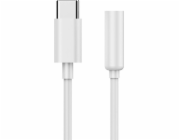 Gembird audio adaptér USB-C (F) na stereo 3.5 mm jack (M), 10cm kábel, biely