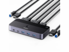 Ugreen KVM přepínač CM664 přepínač 3xUSB-A, 2xUSB-B, 2xUS...