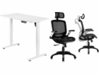 Mozos Desk Mozos ED PRO WH Desk bílý 120 cm x 60 cm + Erg...