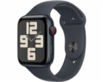 Apple Watch SE (2024) GPS + Cellular 40mm Midnight Aluminium Case with Midnight Sport Band - S/M