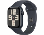 Apple Watch SE (2024) GPS 44mm Midnight Aluminium Case with Midnight Sport Band - M/L
