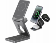 Bezdrátová nabíječka 3v1 QI MagSafe pro telefon Hodinky Sluchátka Proove / Titan Volt