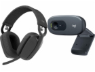Logitech Sluchátka Zone Vibe 100 (981-001213) + C270 (960...