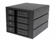 Startech 4-Bay Mobile Rack Backplane - Trayless Hot Swap Mobile Rack Backplane for 3.5in SAS II/SATA III - 6 Gbps HDD (HSB4SATSASBA) - Skladovací mobilní rack - 2.5" - černá