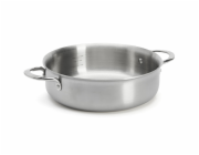 Hrnec de Buyer, 3612.24, ALCHIMY, nízký, nerezový, průměr 24 cm, objem 2,3 L, výška 7,53 cm, zahnutý okraj