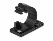 StarTech.com 100 Adhesive Cable Management Clips Black, Network/Ethernet/Office Desk/Computer Cord Organizer, Sticky Cable/Wire Holders, Nylon Self Adhesive Clamp UL/94V-2 Fire Rated - Nylon 66 Plasti