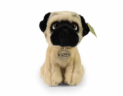 Rappa Plyšový pes mops 18 cm ECO-FRIENDLY