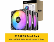 Antec P12 120mm PWM ARGB černý ventilátor (3 ks)