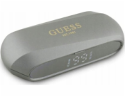 Sluchátka Guess Bluetooth GUTWSC2MCDSE TWS + Dokovací stanice Taupe Protáhlé kovové tištěné logo