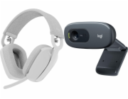 Logitech Sluchátka Zone Vibe 100 (981-001219) + C270 (960-001063)
