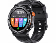 Chytré hodinky Veltori VT130-1 Černý silikonový řemínek