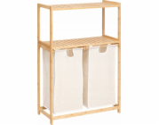 5five Bambusová police s košem na prádlo TIDY BOX, 72 x 33 x 109 cm