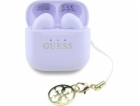 Klasická levandulová sluchátka s logem a šarmem GRP Guess...