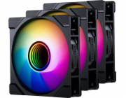 Phanteks M25G2-120 D-RGB ventilátor s obrácenými lopatkami, 3 ks, černý (PH-F120M25R_G2_DBK01_3P)