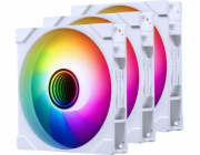 Phanteks M25G2-140 D-RGB ventilátor s obrácenými lopatkami, 3 ks, bílý (PH-F140M25R_G2_DWT01_3P)