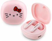 HelloKitty Sluchátka TWS Hello Kitty O s lesklým povrchem a růžovou povrchovou úpravou