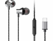 Aiwa Sluchátka do uší ESTM-50USB-C/SL stříbrná