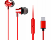 Aiwa Sluchátka do uší ESTM-50USB-C/RD červená