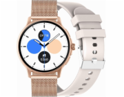DÁMSKÉ HODINKY SMARTWATCH GRAVITY GT12-5 PRO VÝMĚNU ŘEMÍNEKU NA HLAVNÍM OBRÁZKU NA ŠEDOU