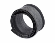 Startech 10ft (3m) Cable Management Sleeve, Trimmable Heavy Duty Cable Wrap, 1.2" (3cm) Dia Polyester Mesh Computer Cable Manager/Protector/Concealer - Black Cord Organizer/Hider, Floor Cable Cover, W