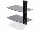 StarTech.com Dual Floating Wall-Mounted AV Shelves, Adjus...