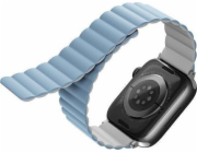 Uniq Řemínek UNIQ pro Revix Apple Watch Series 4/5/6/7/SE 40/41 mm. Oboustranný magnetický bílomodrý