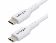 StarTech 3.3ft (1m) USB-C Charging Cable, Charge & Sync, 60W (3A) PD, USB 2.0 Laptop Charger Cable - White USB C Charging Cord - USB kabel - USB-C (M) do USB-C (M) - USB 2.0 - 3 A - 1 m - neobsahuje h