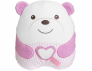 Chicco Plyšový medvídek s hudbou a světly, růžový