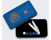 LionSteel Knives Zavírací nůž Case Masonic Trapper SS Blue Bone